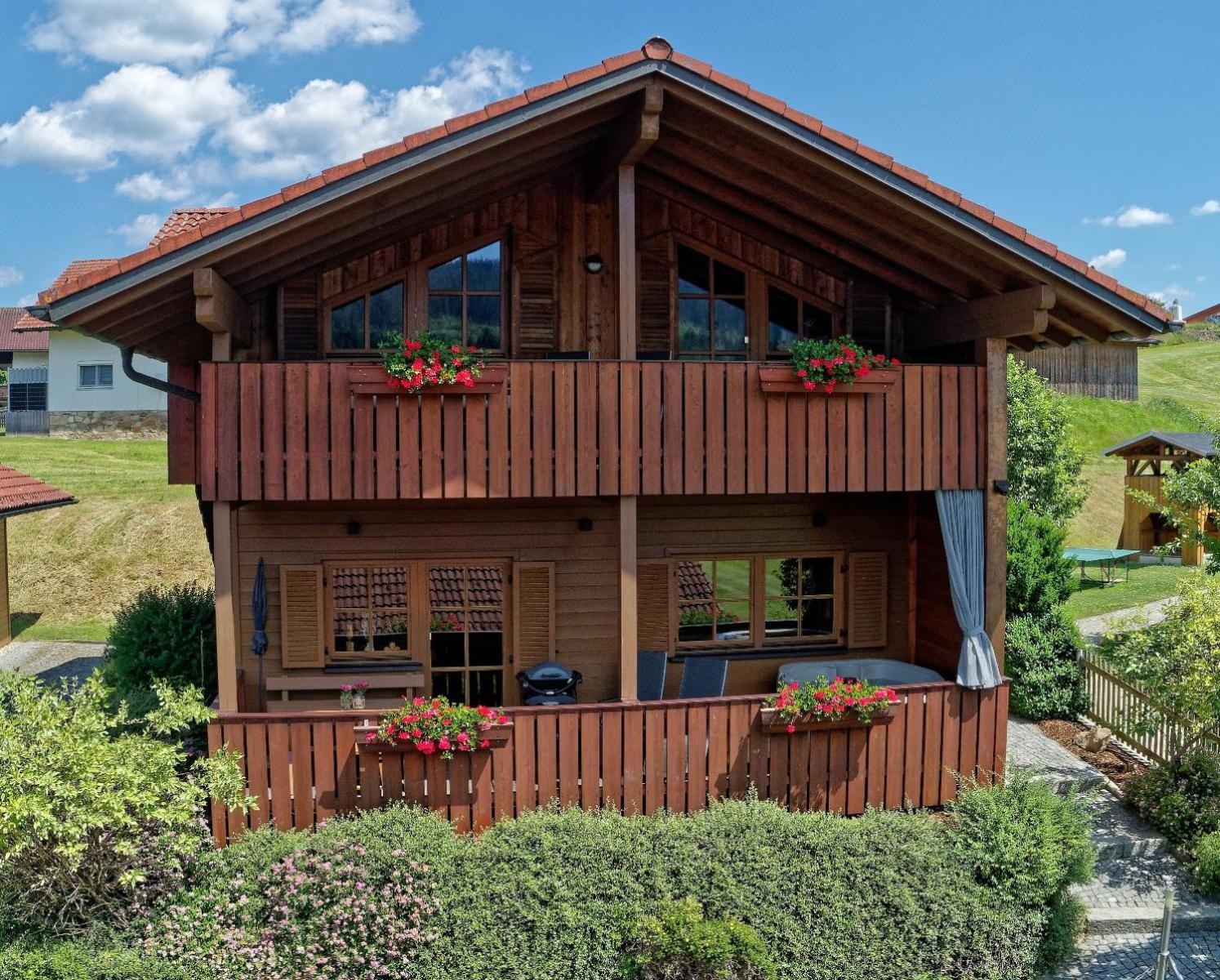 Ferienwohnungen Holzferienhaeuser Leithenwald Zwiesel Exterior photo